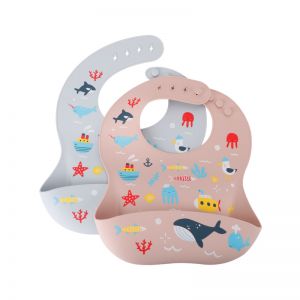 Silicone ocean bib